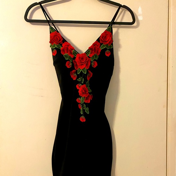 Windsor Dresses & Skirts - WINDSOR black/red rose dress